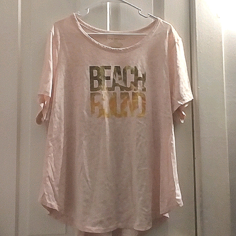 5 for $20 Baby Pink "Beach Bound" T-shirt